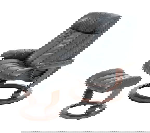 Leather Recliner, Woodworth Wooden Industries