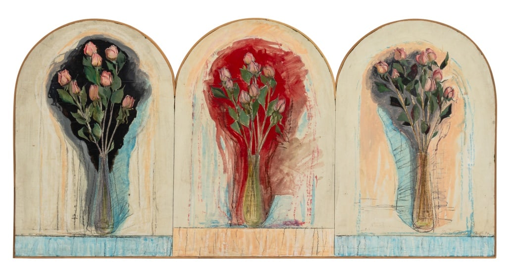 English School "David Roses Growth" Triptych, 1992 (1 of 6)