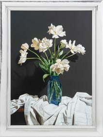 Stefano Turchetti Floral Still Life Oil on Canvas
