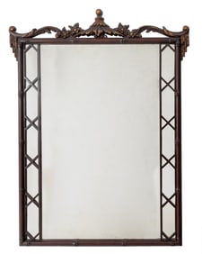 Aesthetic Movement Parcel Gilt Mahogany Mirror