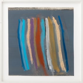 Pat Lipsky "Reeds" Mixed Media, ca. 2000