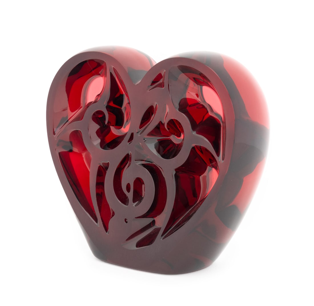 Lalique Elton John "Music is Love" Crystal Heart (1 of 9)
