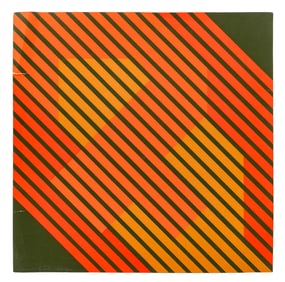 Elaine Cohen Line Composition Screenprint, 1973