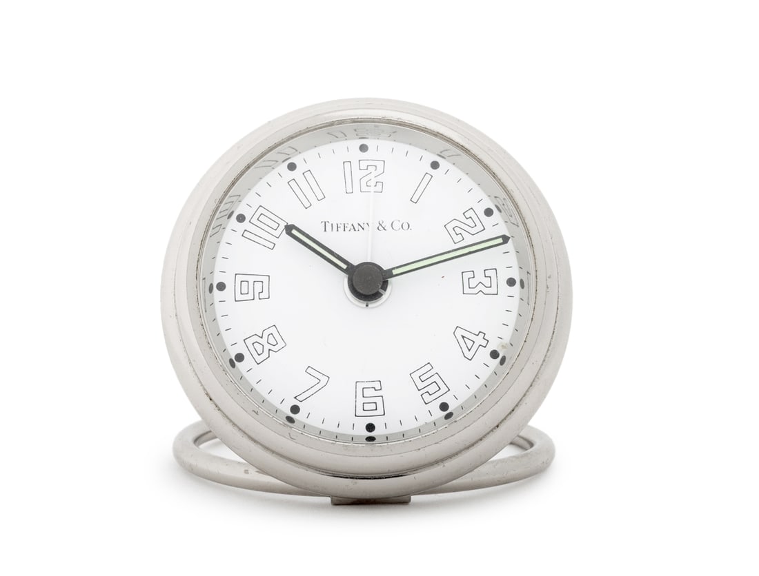 Tiffany & Co. Nickel Aviator Alarm Clock (1 of 7)