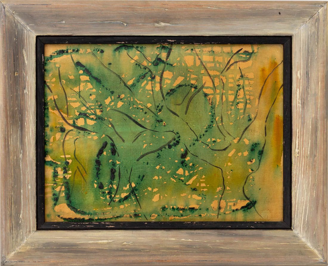 American School Abstract Composition Mixed Media (1 of 5)