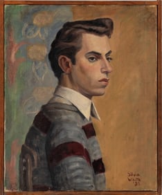 Sylvia White Portrait of a Boy Oil on Canvas, 1932
