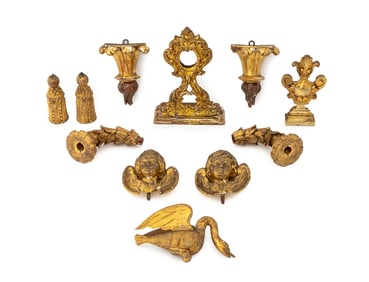 Louis XVI Style Giltwood Appliques, 11