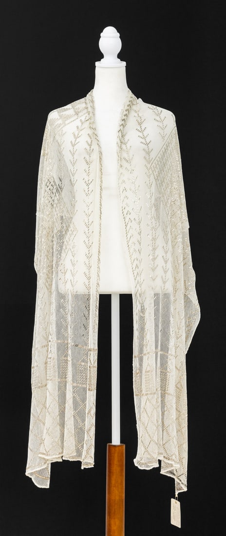 Ralph Lauren Retail Egyptian Assuit Silvered Shawl (1 of 6)