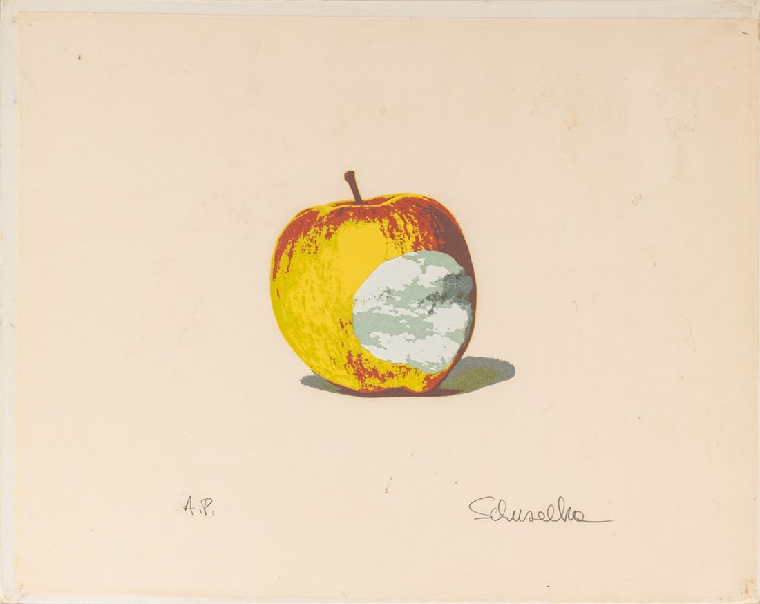 Elfi Schuselka "Apple" Screenprint, 1974 (1 of 6)