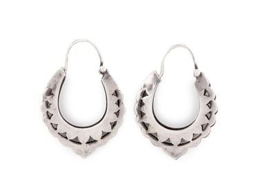 Vintage Taxco Attributed Sterling Silver Earrings