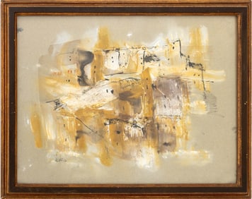 Gino Hollander Abstract Landscape Mixed Media