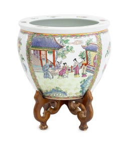 Chinese Famile Rose Porcelain Jardiniere