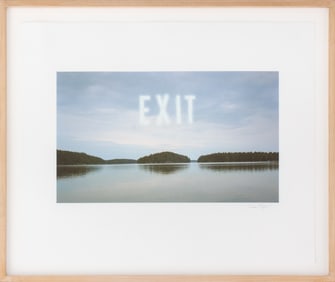 Anne Sager "Exit" Digitized Iris Print, 1999