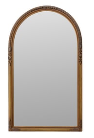 French Belle Epoque Giltwood Arched Mirror
