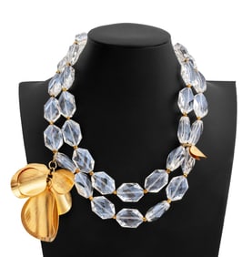 Vilaiwan Gold-Tone & Glass Beaded Necklace