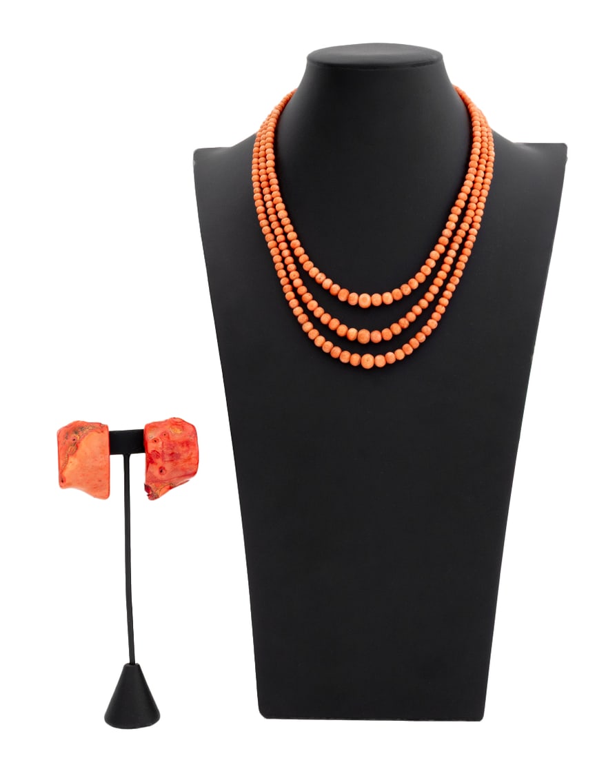 Coral Jewelry, 2 Pieces (1 of 10)