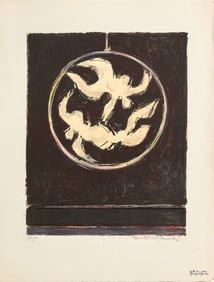 Manfred Schwartz The Ring in Plum Lithograph