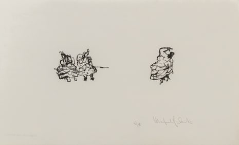 Manfred Schwartz The Flamenco Dancers Lithograph