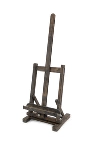 Modern Stained Wood Tabletop Easel