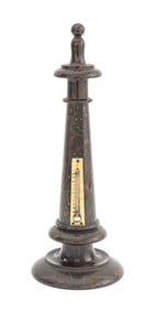 Cornish Serpentine Lighthouse Form Thermometer