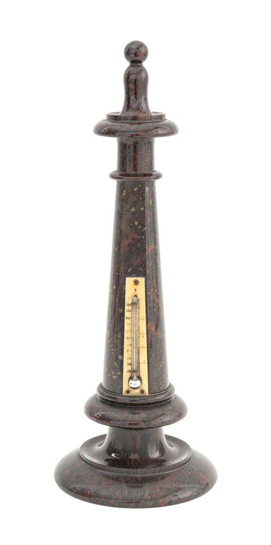 Cornish Serpentine Lighthouse Form Thermometer (1 of 5)