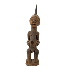 Songye Nkishi Carved Wood Power Figure