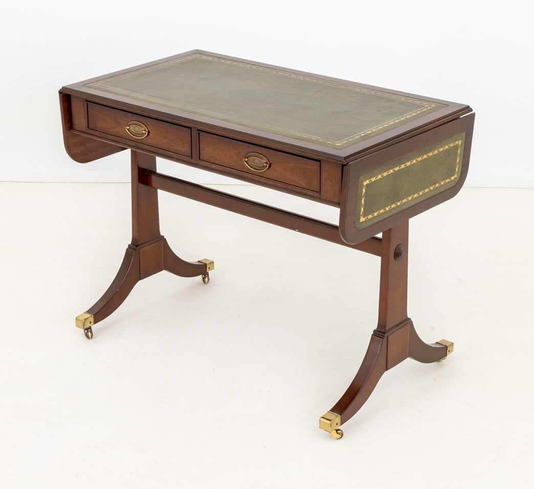 Empire Style Mahogany Lyre Back Armchair (1 of 7)