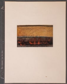 Maurice Sievan Landscape Mixed Media, 1970