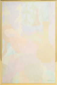 Margery Harnick Abstract Figural Oil on Canvas