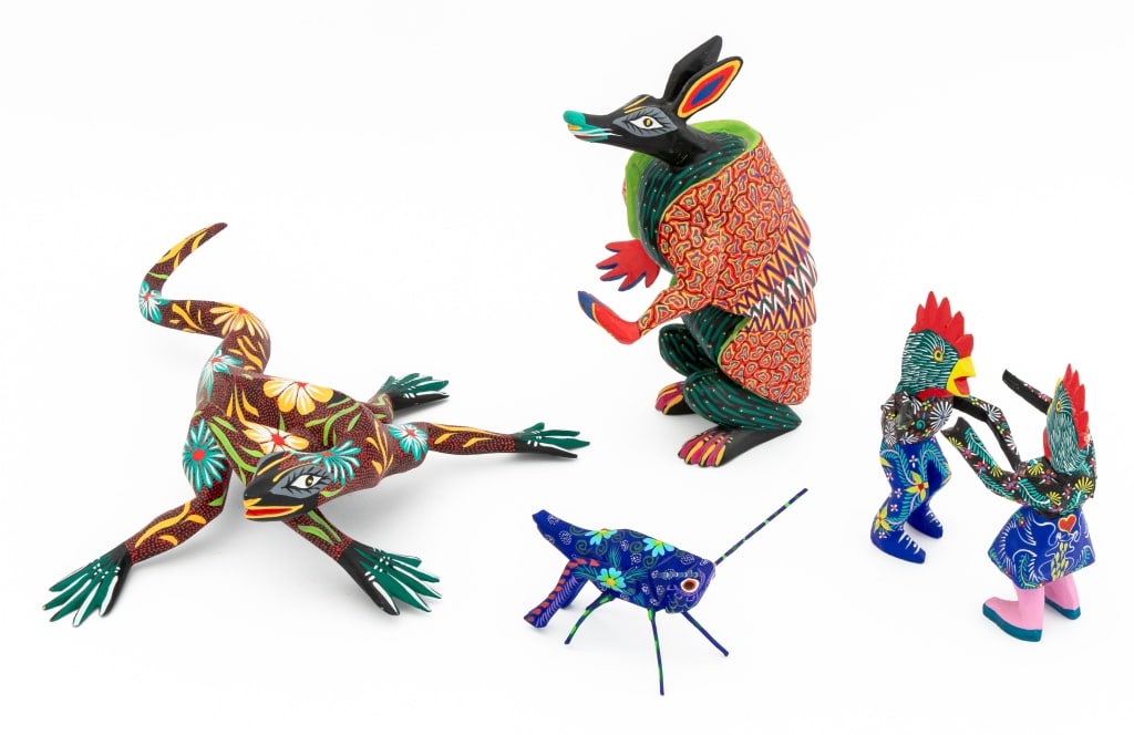 Mexican Alebrije Painted Wood Sculptures, 5 (1 of 16)