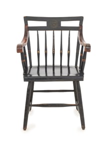 Harvard University Ebonized Alumni Armchair