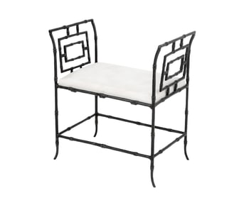 Bamboo Motif Cast Iron Window Seat