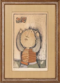 Graciela Rodo Boulanger "Mon Papillion" Lithograph