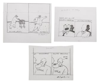 Michael Paraskevas Figural Comic Strips Pencil, 3