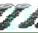 Chinese Sancai Glazed Ceramic Pedestals, Pair