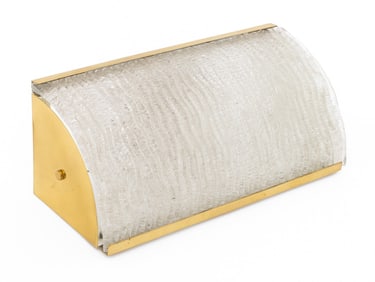 Murano Mid-Century Modern Brass Wall Sconce