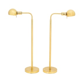Metalarte Hansen Brass Adjustable Floor Lamps, Pr