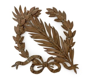 Neoclassical Style Gilt Bronze Laurel Wreath Mount