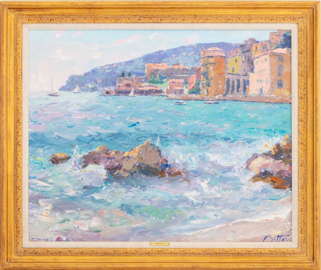 Pierre Bittar Seascape (France) Oil on Canvas (1 of 10)
