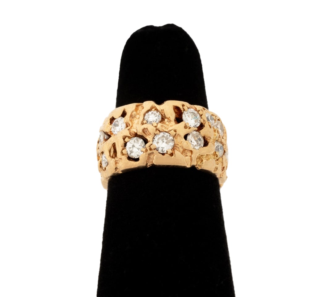 14K Yellow Gold Diamond Band (1 of 11)