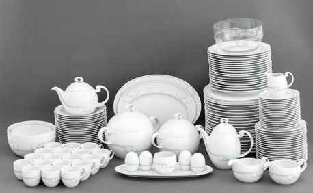 Rosenthal "White Gold" Porcelain Service for 18