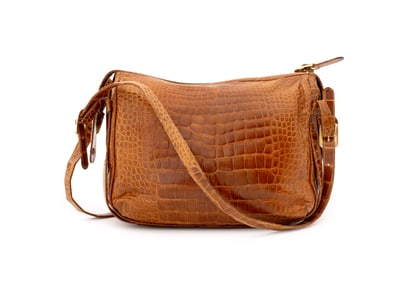Gucci Brown Alligator Handbag