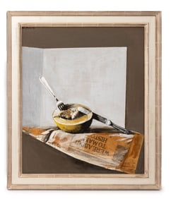 Mica Popovic Still Life with Melon Oil on Canvas