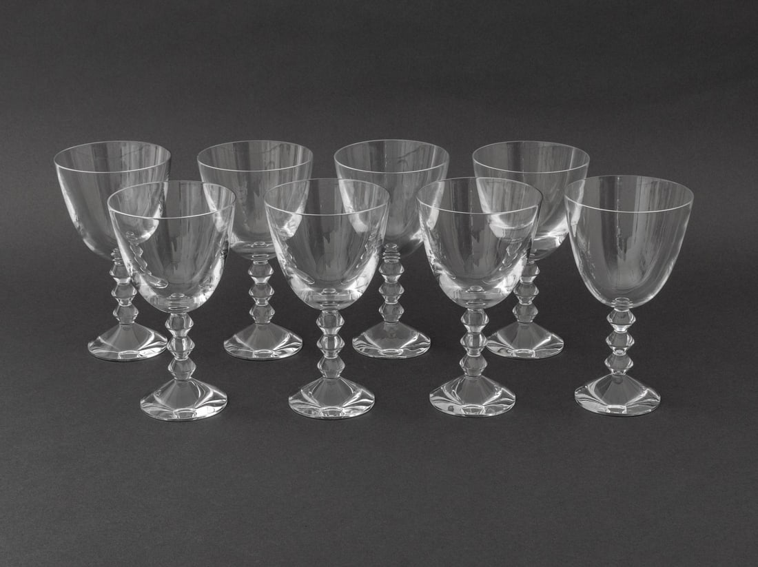 Baccarat "Vega" Crystal Tall Water Goblets, 8 (1 of 5)