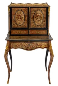 Louis XV Style "Boulle" Bonheur du Jour, 19th C.