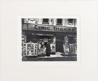 Berenice Abbott "Lyric Theatre..." Silver Print