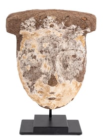 Egyptian Painted Sarcophagus Mask