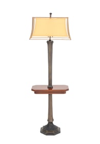Arts and Crafts Style Mahogany Floor Lamp
