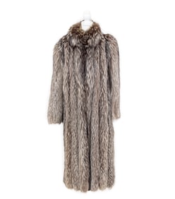Silver Fox Fur Winter Coat