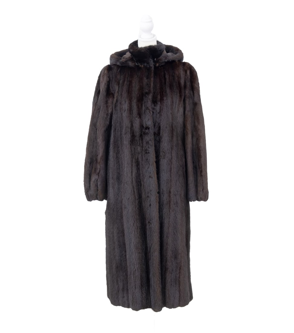 Michael Forrest Brown Mink Fur Coat (1 of 9)